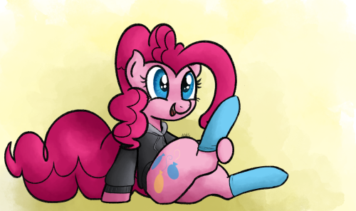 mangs-art:made a lil sock ponk for my first pink of the year <3