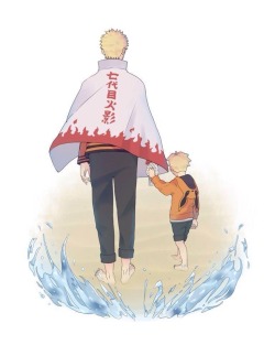 killlevesque:  Naruto and little Boruto!!!!!