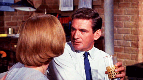 jacquesdemys:  Jane Fonda and Rod Taylor in Sunday in New York (1963)  https://painted-face.com/