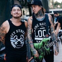 elmakias:  . @tonyperry and his guitar tech @vpmattjr sharing a moment at Toronto Riot Fest Www.Adamelmakias.com/blog