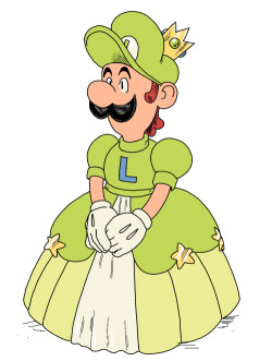 ihateyourfriends:  princess luigi 