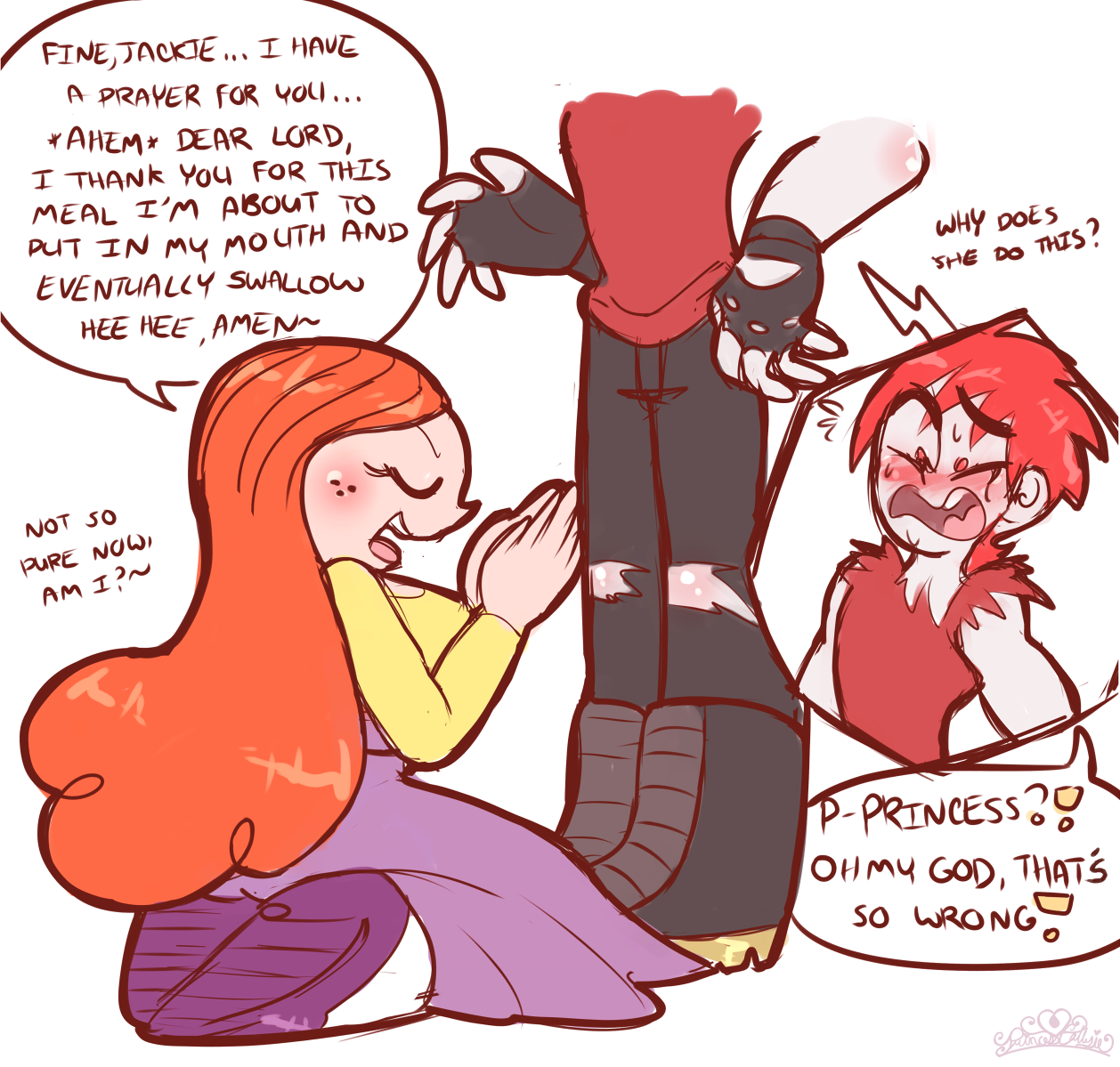 princesscallyie:    Anonymous said: Oh my god, Prinny in that knee length skirt.