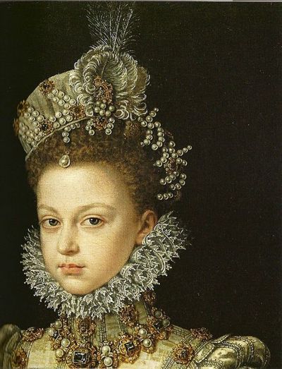 Portraits by Alonso Sanchez Coello2. Infanta Catalina Micaela, 1585 3. Las infantas Isabel Clara Eug