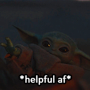flamingdumpsterkittn:  mandalomera:  are you baby yoda af? [insp] | [mando af]   Right now I’m hungry bby 