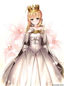 anime-cute-blog:  saber  by Grandia