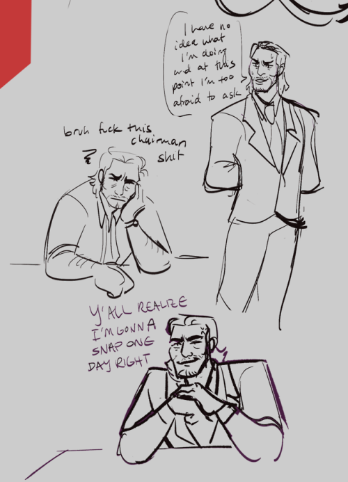 aggrovante:more silly yakuza doodles from twitter! mostly just a bunch of saejimas n daigos lol