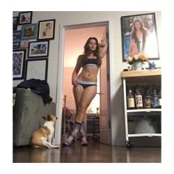 missdanidaniels:  I’m live for the next 2 hours on CamSoda.com (18+) . . Also yes, that is a life size photo of me (the Sicilian likes it) . . Yes, baby goat is becoming the master poser . . And yes, I need to replenish my scotch collection (I’ve