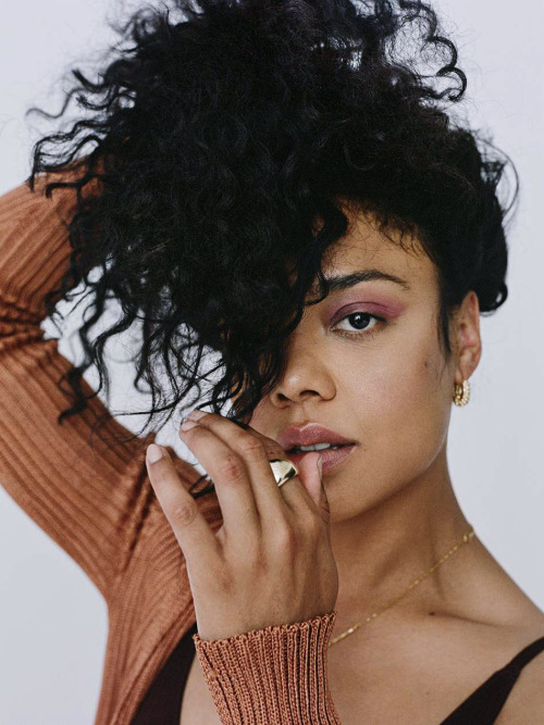 thequeensofbeauty:Tessa Thompson by Shaniqwa Jarvis for Net-a-Porter, 2020.