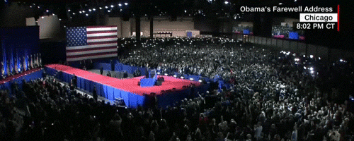 yahooentertainment: President Obama takes the stage for his farewell address 