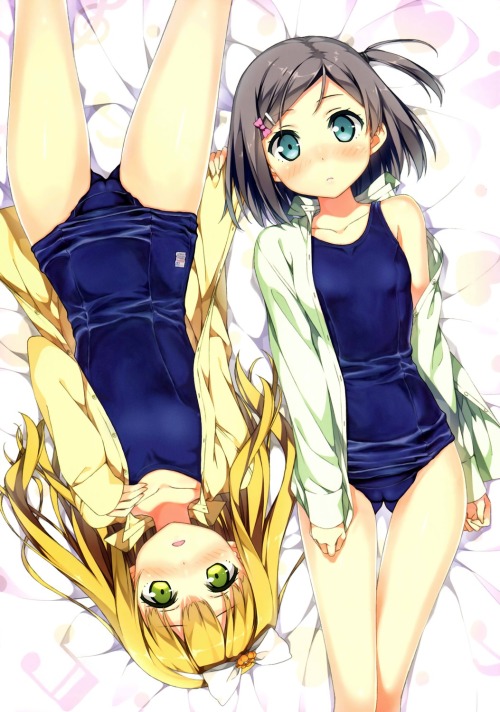 abaslev:  azuki azusa hentai ouji to warawanai neko kantoku photoshop school swimsuit swimsuits thighhighs tsutsukakushi tsukiko | yande.re 