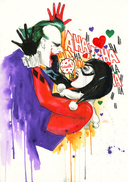 wouldyouliketoseemymask: JOKER X HARLEY by lora-zombie