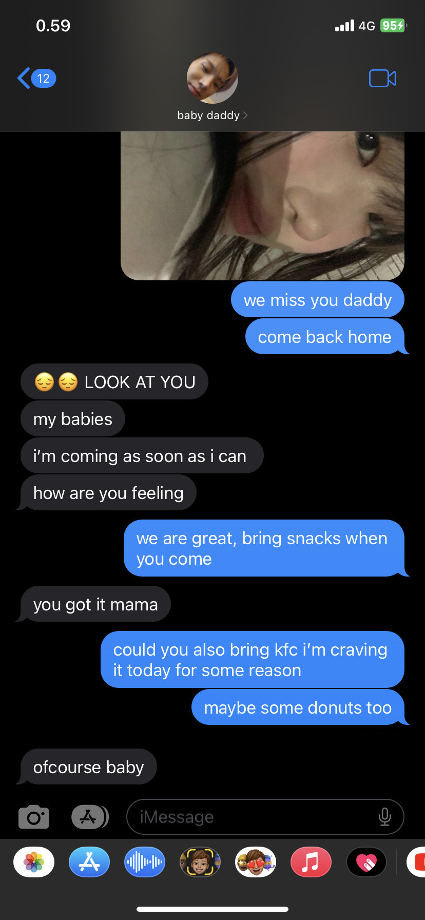 -texting W/ Baby Daddy!Heeseung