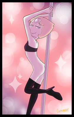 cubedcoconut: cartoonsaur-official:  Stripper Pearl   ♥w♥   [ Click for NSFW ( X ) ( X ) ] This drawing is a gift and it’s inspired by the amazing art of @cubedcoconut​. Thank you so much for the inspiration, Cubed! Keep drawing! :3  Haha, this