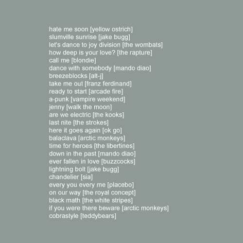wesandresons: RUN RUN RUN;some a+ running material from my workout playlist.[listen