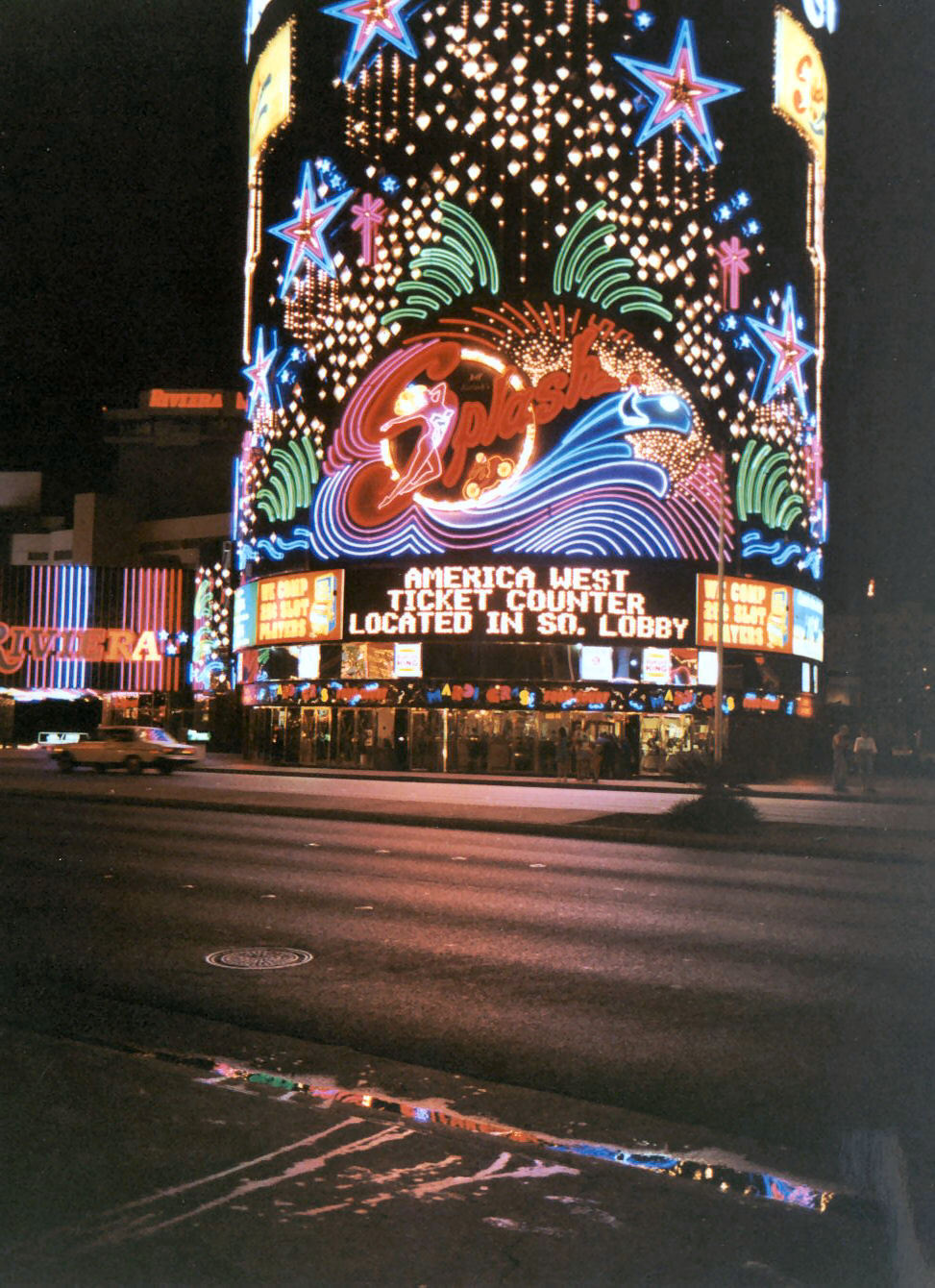 Vintage Las Vegas — Splash! Riviera, Las Vegas, 1992. Photo by John