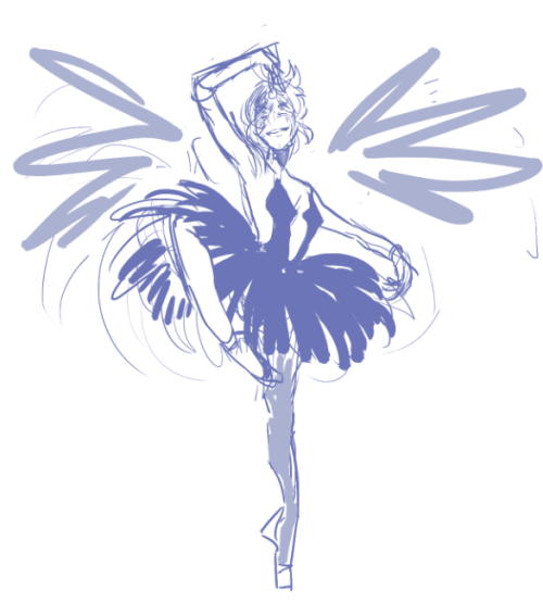 voyagehour:sketches of pearl as charas from princess tutu