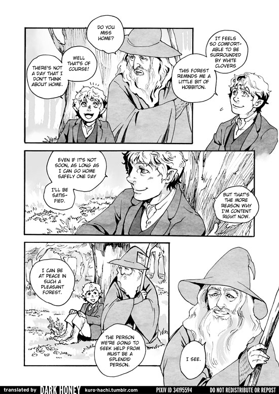 kuro-hachi:   [3/17 Harucomi] New Book Sample [Hobbit]by 880  The company rested