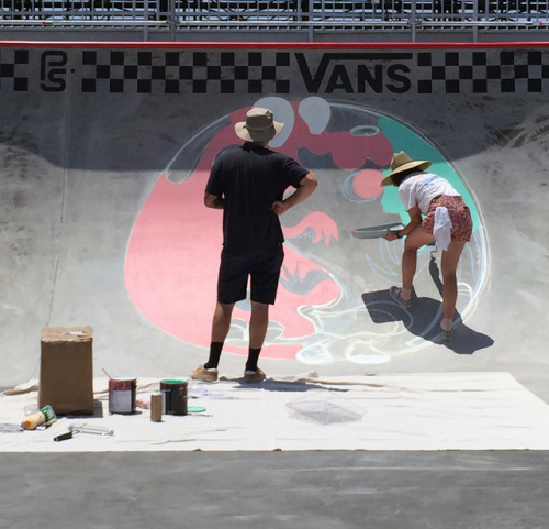 houseofvans: VANS US OPEN | PAINTING THE SKATE COURSE| DAY 2 Day 2 of painting the skate course fo