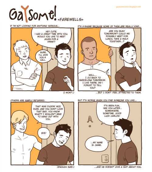 gaysomecomic:  01. Farewells