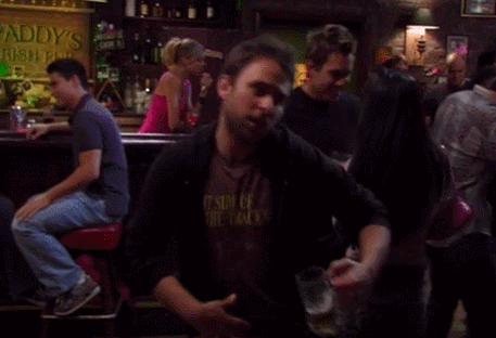 wildcardcharlieday:  Charlie Kelly + Dancing  Listen to us, listen to us! There’s been a lot of negative energy going on at this school, okay? So I want to talk to you guys a little bit about dancing. Now back in the ‘50s and the ‘60s and the ‘70s