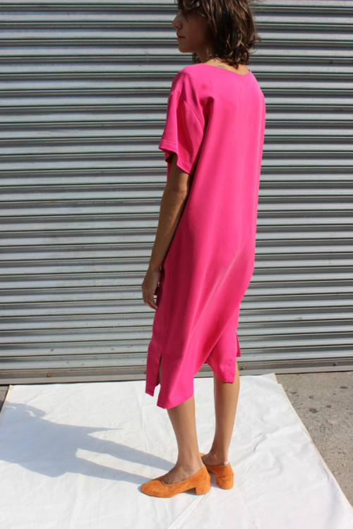 Maryam Nassir Zadeh Ibiza dress in fushia via mnzstore.com 