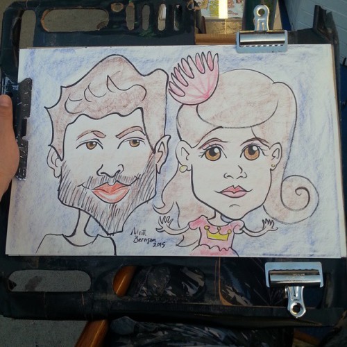 Sex Yup, caricature at Dairy Delight! #mattbernson pictures