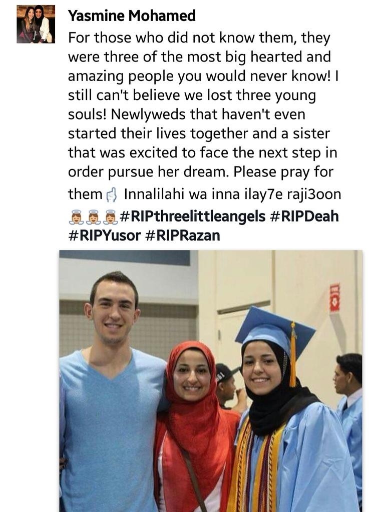 18mr:fascinasians:Three Muslim students were killed tonight, with little to no media