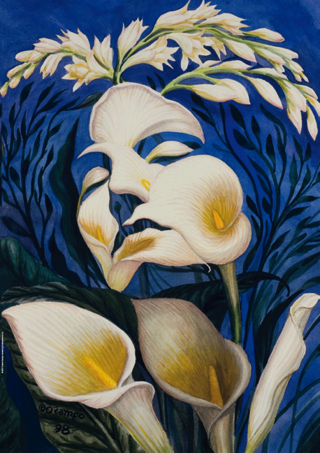 exam:“Woman of Substance” x “Ecstasy of the lillies” by Octavio Ocampo