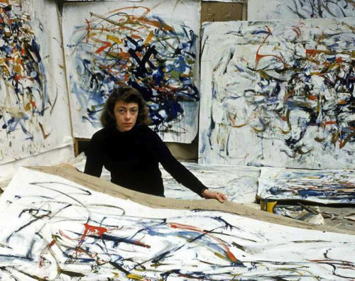 slcvisualresources:  Joan Mitchell in her studio. 