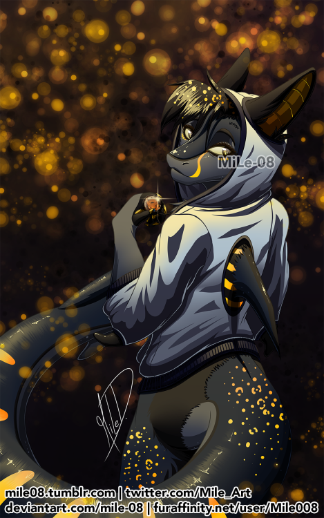  Night lights [C] ✨Commission for AriesRedWolf, character belongs to him.Commissions Info | DeviantA