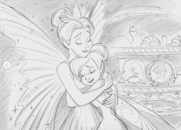 tinkerbell queen clarion coloring pages