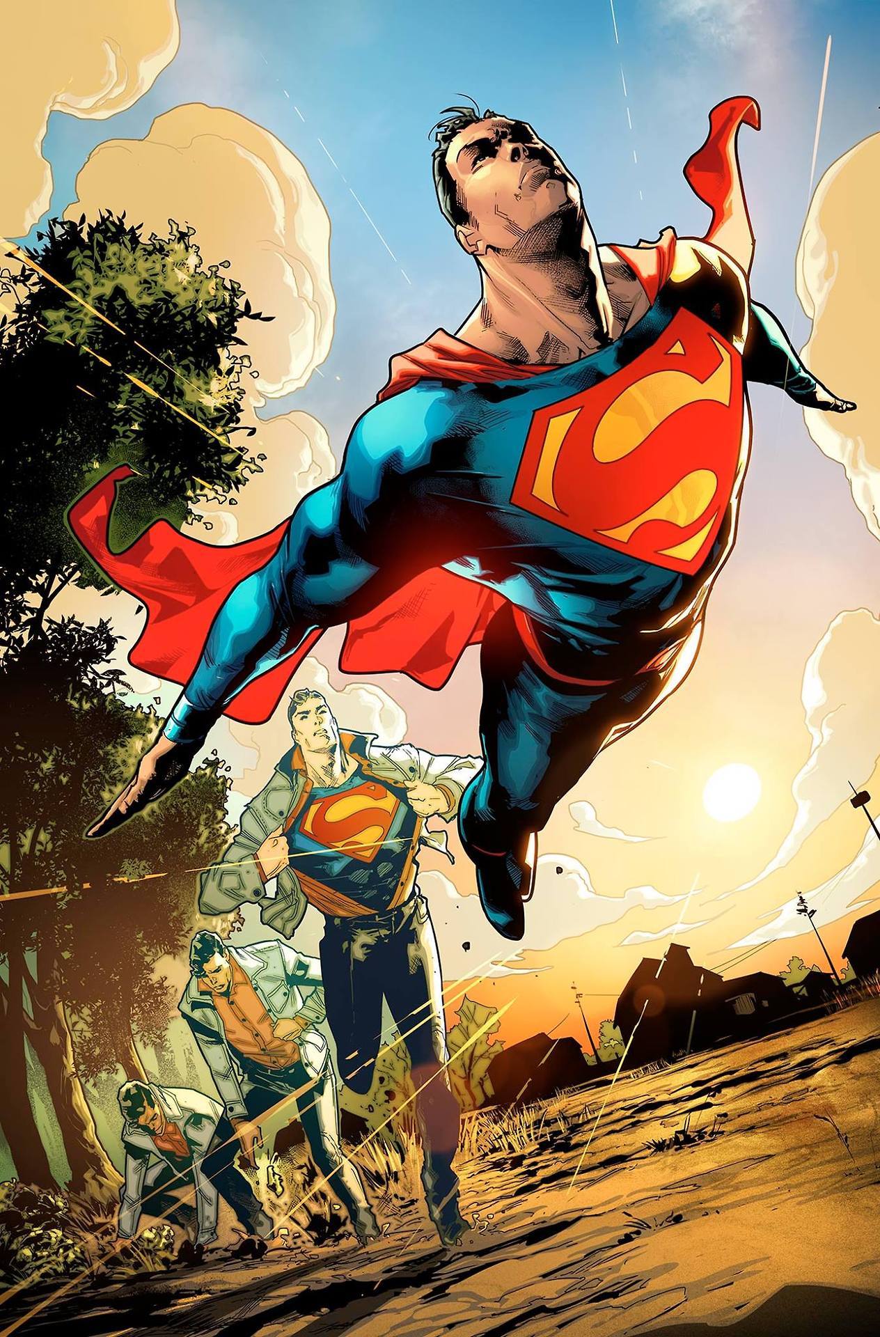 jetslay:
““ Clark Kent changing into Superman sequence.
Artworks by Jorge Jimenez, Cliff Chiang, José Luis García-López, Alex Ross, and Brian Stelfreeze.
” ”