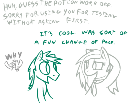 Quick doodlecomic to cap off the Spesmare adventures (for now), featuring a guest apperance by Pablo