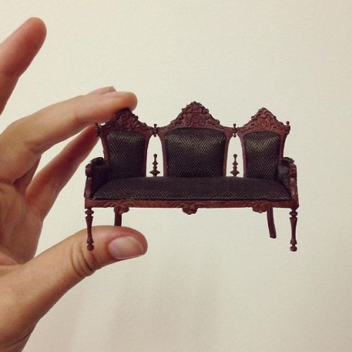 a-mini-a-day:Handmade minis by Emily BoutardMore: Architecture Of Tiny Distinction on Instagram 