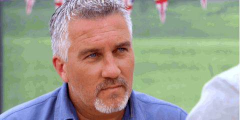 A bunch of Paul Hollywood gifs, because, well, do you really need a reason? Look at him!