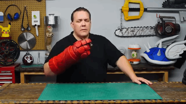 laughingsquid:  How to Make Hellboy’s Stone Right Hand of Doom With Articulated
