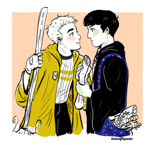 thetwelfthpanda:I’m a sucker for school AUs so. Hogwarts AU.