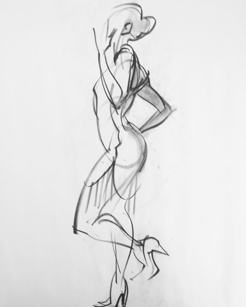 From the same session. -Norm @grizandnorm #gesturedrawing #figuredrawing #lifedrawing