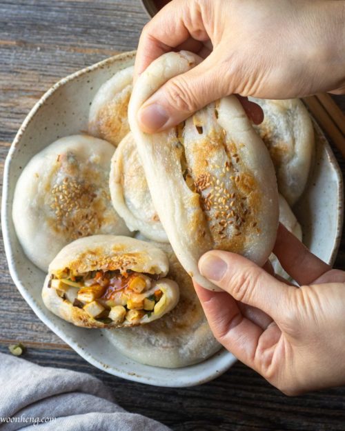 DIY Pan-fried Mochi BunThis pan-fried mochi bun is soft, chewy, and gluten-free with a scrumptious s