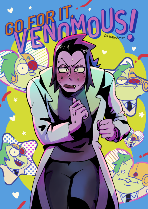 get it on redbubble as print and more here! GO FOR IT VENOMOUS! redraw of the “Go for It, Naka