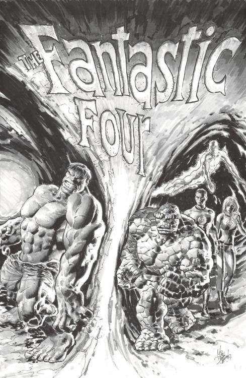 mikedeodatojr:  Fantastic Four #12 cover re-creation 