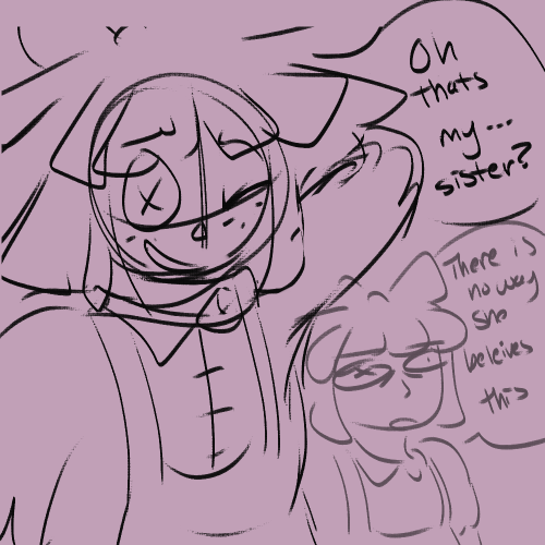 An AU I Thought Of A Little While Back And Then Left That Fucker To Dust. Sketches Ahead!