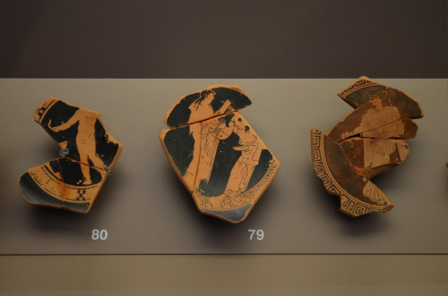 greek-museums:Archaeological Museum of Brauron:Fragments from vessels dedicated to the sanctuary (mo