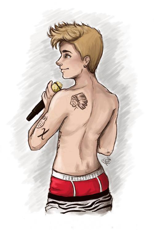 Justin bieber cartoon drawing