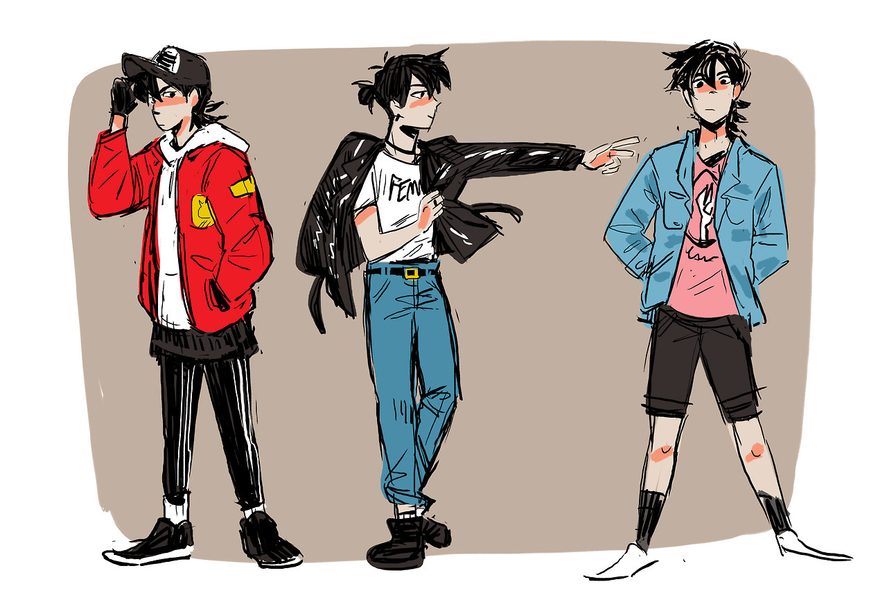 sharkbomb:  Rest of the voltron fashion kids.  Edit: I put Shiro and Keith in there