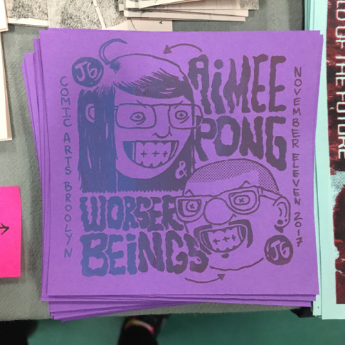 Ready or not, #comicartsbrooklyn!! 11–7 at @prattinstitute. Table J6 with @worserbeings (at Pr