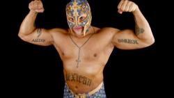 shitloadsofwrestling:  Rey Mysterio’s Tattoos From ReyMysterio.com:  Rey Mysterio is not only known for his awe-inspiring moves, but his exotic and meaningful tattoos. Mysterio, who has even claimed himself that he is addicted to ink, represents his