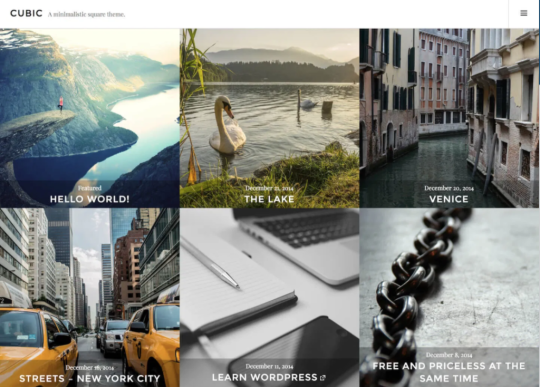 WordPress Cubic Theme