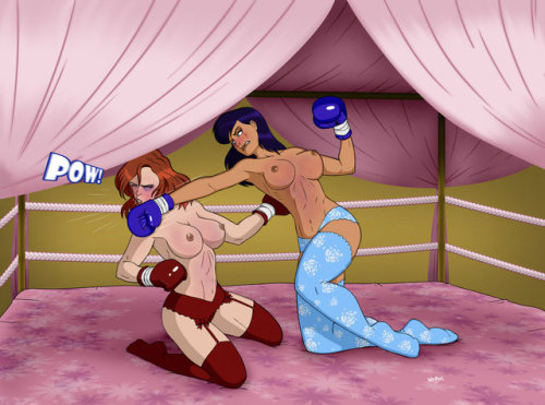 MassEffect Sam vs Kelly BedBoxing  #bedroom #boxinggirls #boxinggloves #brawl #girlfight #panti