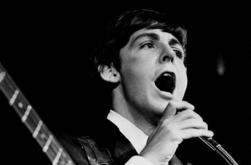 misanthrope1993:Paul McCartney in concert at the K.B. Hallen in Copenhagen. 4 June 1964.